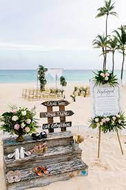 Beach Shoe Rack For A Destination Wedding In Punta Cana And Tropical Theme Unplugged Cerem Wedding Beach Ceremony Beach Destination Wedding Dream Beach Wedding