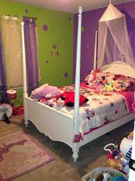 Girls Purple And Lime Green Room Canopy Bed Princess Lime Green Bedrooms Purple And Green Bedroom Bedroom Green