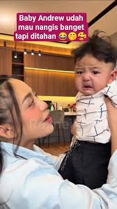 baby Andrew mau nangis banget itu 😂🤭🥰 #andrew #erikacarlina #babygemesin 