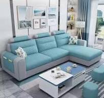 Penjualan Langsung Pabrik Sofa Kain Tiga Tempat Duduk Sudut Dapat Dilepas  dan Dicuci Sederhana Modern untuk Ruang Tamu
