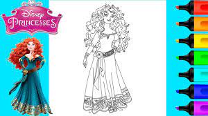 Disney princess coloring pages brave. Coloring Merida Brave Coloring Book Merida Coloring Book Youtube
