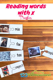 free reading letter x words fun phonics activity for first graders
