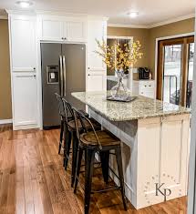 Kitchen Cabinets In Sherwin Williams Dover White Painted By Kayla Payne White Modern Kitchen Kitchen Renovation Kitchen Cabinet Colors