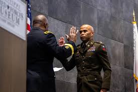 Today, Brig. Gen. Ernest Litynski, the commander of the 85th U.S. Army  Reserve Support Command, met with Col. Eric D. Beaty, the commander of the  Spearhead Brigade, as well as reserve component