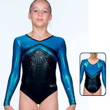 What is a gymnastics uniform? Long Sleeves Leotards Of Brand Agiva Leotard In Metallic Elastane Girls Sports Clothes Gymnastics Competition Leotards Long Sleeve Leotard
