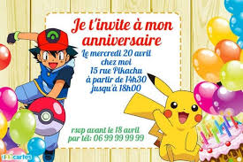 Invitation Anniversaire Pokemon Sasha Pokeball Pikachu Invitation Anniversaire Garcon Invitation Anniversaire Carte D Anniversaire Pokemon