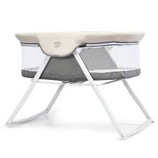 Babyjoy Foldaway Baby Bassinet Crib Newborn Rocking Sleeper Traveler Portable Bag Gray Walmart Com