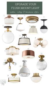 Farmhouse semi flush mount close to ceiling lights. 15 Trendy Flushmount Lights For A Modern Farmhouse Homestead 128