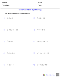 Word problems train to understand, translate into the mathematical language (e.g., equations), solve it, and check the accuracy and solution discussion. Algebra 1 Worksheets Quadratic Functions Worksheets