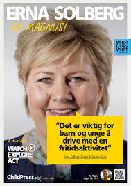 Check spelling or type a new query. Erna Solberg Childpress News