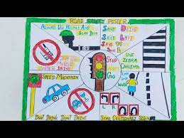 Road safety is a state of mind, accident is an absence of mind. Road Safety Day Poster Drawing Road Safety Day Easy Drawing Road Safety Day Drawing For Competition Youtube