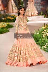 Gold Peach Colour Designer Wedding Gown Online Contact Us Through Whatsapp 6147021956 Online Wedding Dress Online Wedding Dress Shopping Indian Wedding Dress