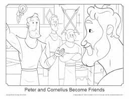 Getcolorings.com has more than 600 thousand printable coloring pages on sixteen thousand topics including animals, flowers, cartoons, cars, nature and many many more. Free Peter And Cornelius Coloring Page On Sunday School Zone