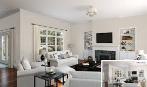 Our home is surrounded by a darker honey oak kitchen cabinets and trim that flows into the living room. 25 Of The Best Gray Paint Color Options For Living Rooms Home Stratosphere