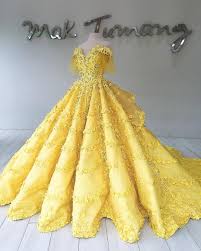 Byancha Atelier Prom Debut Bride Wedding Weddingdress Gown Fashion Design Style Couture Maktu Yellow Wedding Dress Pretty Quinceanera Dresses Gowns