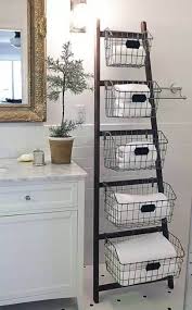 Hanging baskets look interesting and are saving the space. 31 Fabulous Bathroom Towel Storage Ideas You Will Admire
