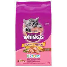 Whiskas Kitten With Real Chicken 1 5kg Dry Cat Food Walmart Canada Cat Food Brands Dry Cat Food Cat Food