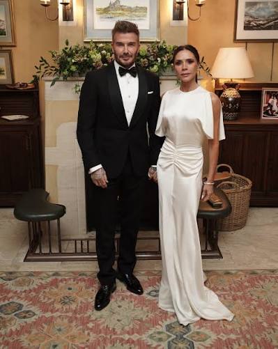 David Beckham is sharing his secret to maintaining a happy marriage with  his wife Victoria Beckham. The soccer star says leaning on each other  through ups and downs has strengthened their relationship