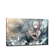 Anime Manga Bild Auf Leinwand 60 X 40 Cm Fertig Gerahmte Kunstdruck Bilder Als Wandbild Bilder Comic B Gerahmte Kunstdrucke Bilder Leinwand Kunstdruck