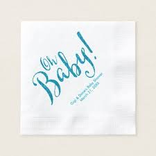 Pin On Custom Personalized Baby Shower For A Boy Paper Napkins
