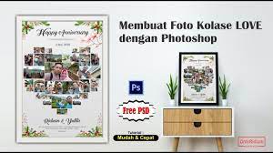 Cara membuat paper perlu mengikuti struktur dan format yang telah ditentukan. Template Cara Membuat Foto Kolase Bentuk Love Di Photoshop Free Psd Photoshop Template Kolase