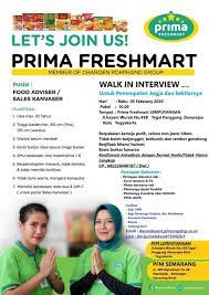 Selain itu juga menyediakan produk olahan fiesta dan champ seperti, nugget, chicken sausage, chicken ball dan kentang olahan dengan harga hemat ( di bawah harga. Lowongan Kerja Pt Primafood International Prima Freshmart Pramuniaga Yogyakarta Loker Swasta