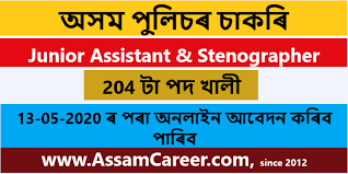 Assam careers is a website dedicated to all the freshers & exp. Assam Police Recruitment 2020 Apply For 204 Junior Assistant Stenographer Posts Link Activated