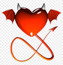 Infinite u women's 925 sterling silver cubic zirconia devil heart pendant necklace, silver. Heart With Devil Horns Tattoo Hd Png Download 1148x1137 559853 Pngfind