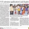 Vellore institute of technology has started viteee application process. 1