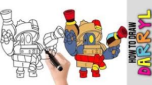Entdecke rezepte, einrichtungsideen, stilinterpretationen und andere ideen zum ausprobieren. How To Draw Darryl New Skin 2019 From Brawl Stars Cute Easy Drawings Tutorial Best Brawlers Youtube