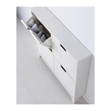 Stall White Shoe Cabinet With 4 Compartments 96x90 Cm Ikea Shoe Cabinet Ikea Shoe Ikea