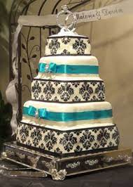 This Is My Cake It Will Only Be 4 Tiers The Bottom Three Would Be The Serving And Will Serve 122 Wedding Cake Pictures Wedding Sweets Turquoise Cake