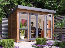 The garden office range pairs natural materials with black and anthracite composites to create a strikingly modern garden building ideas gallery. Prefab Wood Garden Office Buy Prefab Wood Office Prefab Garden Office Prefabe Wood House Product On Alibaba Com