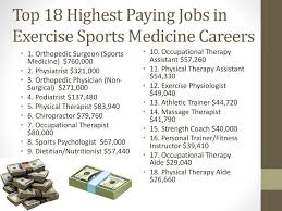 You don't have to be an athlete to get a in fact, the range of job types and sectors in the sports and athletics fields are open to all kinds of skills athletic trainer. Health And Exercise Science Careers Ppt Download