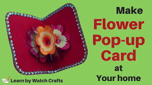 If you are making this card with a toddler, then help them make this card, but a kid that is around 5 years old can make it by themselves. How To Make A Flower Pop Up Card At Your Home Learn By Watch