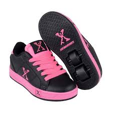 Black And Hot Pink Heelys Girls 13 1 Heelys Sidewalk Wheeled Roller Skate Shoes Trainers Black Pink 47 99 Ebay Roller Skate Shoes Skate Shoes Roller Shoes
