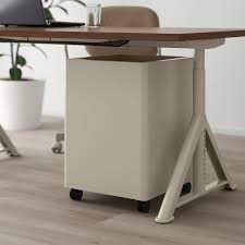 Change computer desks with drawers as necessary, that will allow you to believe that they really are lovable to the attention and that they be a good move undoubtedly, in keeping with their character. Idasen Drawer Unit With Smart Lock Beige Ikea