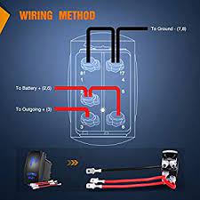 Hey guys, i want to mount 2 12watt led rear lights on my roof but can't find a nice diagram on how to wire both the lights into a 5 pin rocker switch. Amazon Com Nilight 90007b Lighted Whip Rocker Switch Led Light Bar 5pin Laser On Off Led Light 20a 12v 10a 24v Switch Jumper Wires Set For Jeep Boat Trucks 2 Years Warranty Automotive
