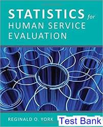 Statistics For Human Service Evaluation 1st Edition York Test Bank Solutions Manual Test Bank Instant Download Test Bank Human Services Evaluation