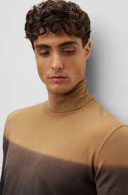 Men's silk blend turtleneck top