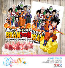 Maybe you would like to learn more about one of these? Dragon Ball Z Cake Topper Printable Dragon Ball Z Birthday Topper