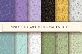 Download Floral Seamless Pattern Graphic By Iorozuya Creative Fabrica In 2020 Seamless Patterns Vintage Floral Pattern Hand Drawn Pattern PSD Mockup Templates