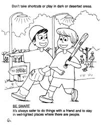 Stranger Danger Coloring Pages Coloring Home