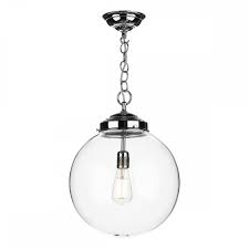 5.0 out of 5 stars 3. Clear Glass Ball Ceiling Pendant Hanging On Chrome Chain Suspension