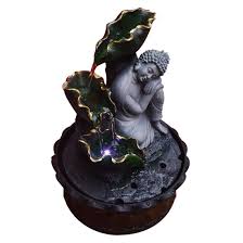 Skytrends Buddha Water Fountain Show Piece For Home Decoration Diwali Gifts For Drawing Room Living Room Waterfall D Diwali Gifts Decorative Items Diwali