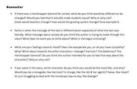Literature Circle Questions For Harrison Bergeron Dystopian Short Story Dystopian Short Stories Literature Circles This Or That Questions