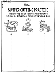 Being able to cut basic lines is an important fine motor skill for children and these printable pages will give them some good cutting practice. Spring Preschool Cutting Activities Novocom Top
