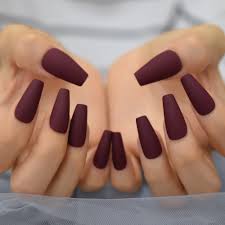 How to do purple marble nails with gel on acrylics this can be done on any enhancement or natural nailsplease subscribe and click the bell next to it to be n. Ruber Matte Nude Gefalschte Nagel Sarg Gelb Rose Rosa Grun Ballerina Presse Auf Fingernagel Lange Kunst Tipps Vollen Satz 24 False Nails Aliexpress
