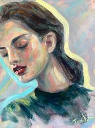 Abstract portrait painting relationship woman women relationships. Abstract Woman Portrait Painting Hand Dr Painting By Evgeny Potapkin Artmajeur