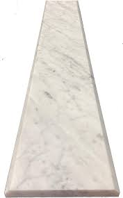 Our tile setter specialized in natural stone and used a shower tray. White Carrara Marble Threshold Marble Saddle Polished 6 X 60 Amazon Com